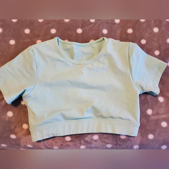 NVGTN Open Back Tee - Aqua XS - Picture 1 of 2